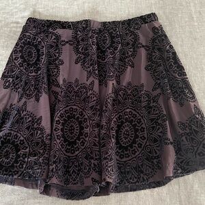 LA Hearts size small velvety mandala circle skirt